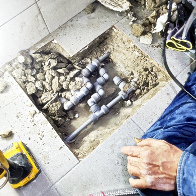 누수 현장 기록