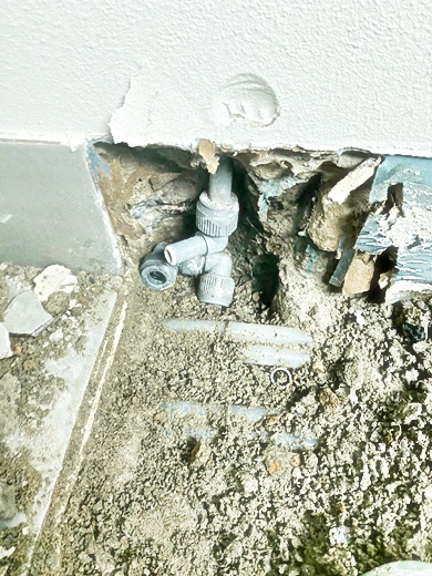 누수 현장 기록